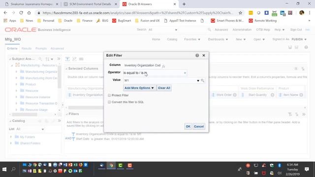 Use OTBI to extract data from Mfg Cloud to export to a third party production scheduling system смотреть онлайн