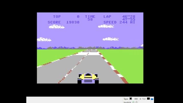 Commodore 64, Emulated, Pole Position, Practice Run, 4 Laps, 56880 points смотреть онлайн