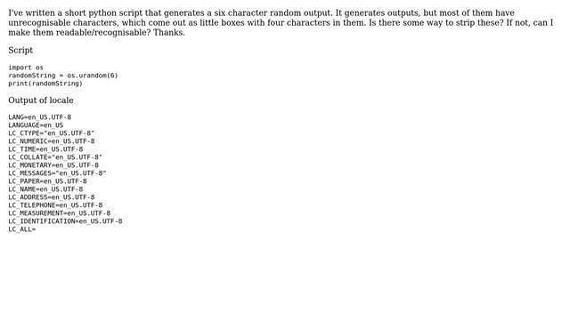 Ubuntu: How to strip any unrecognisable characters from terminal output? смотреть онлайн