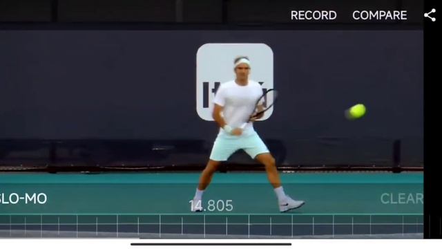 Rojer Federer Backhand детализация