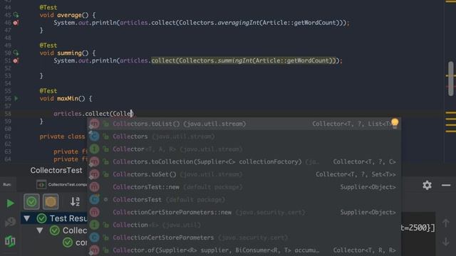 Java: Accumulate the elements of a Stream using Collectors смотреть онлайн