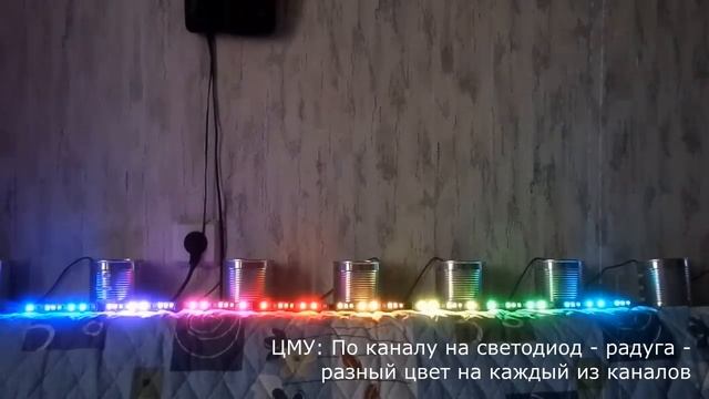 Прототип ЦМУ на Ws2812b (Видео 3)