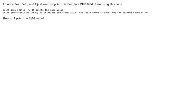 Drupal: Wrong value when using PHP with the Views module смотреть онлайн