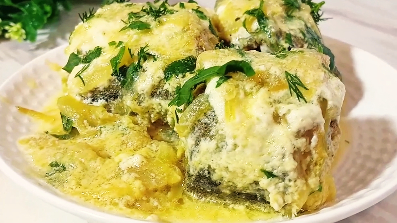 РЫБА ПО-ЕВРЕЙСКИ! Не просто вкусно, а бесподобно ВКУСНО! Простой рецепт вкусной, сочной рыбы смотреть онлайн