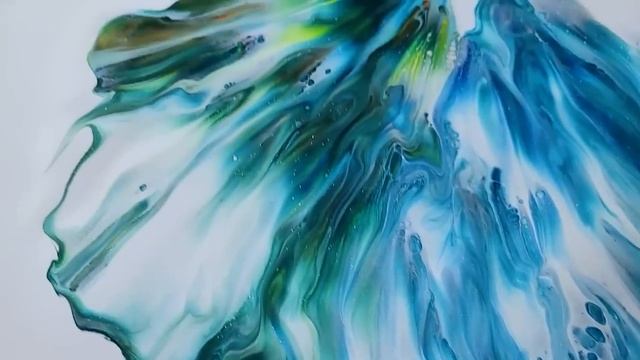 My Absolute Favorite Flower Paintings with Just Paint and Water! - Acrylic Pouring смотреть онлайн