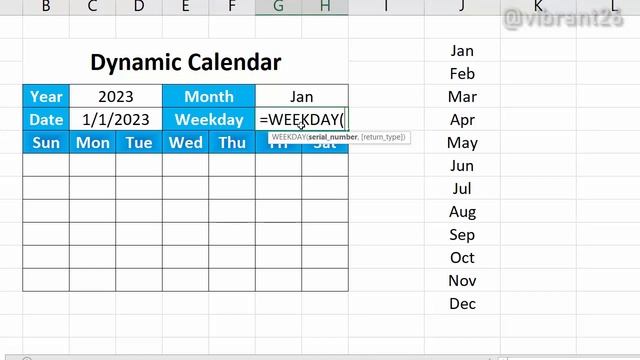 How to Make Dynamic Calendar in MS EXCEL 2016. ?️ #excel #exceltutorial #vibarnt26 #ms-excel смотреть онлайн
