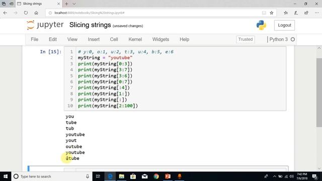 Python Tutorial in Hindi 10 - String Slicing in Python3 - Beginners Learning Videos смотреть онлайн
