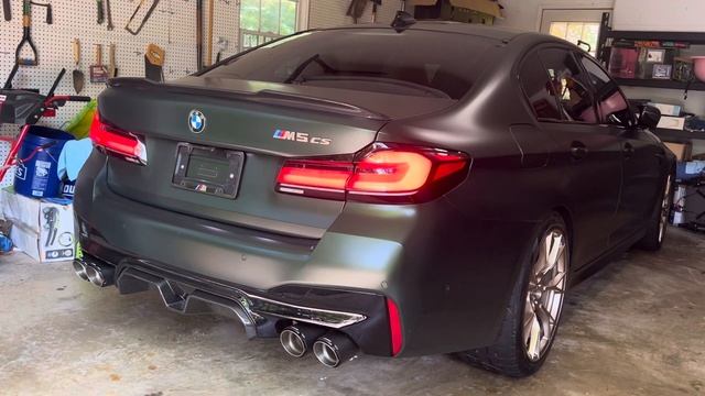 2022 BMW M5 CS With Fi Exhaust System Cold Start