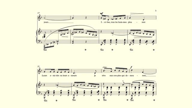 Ici-bas! - Fauré - accompaniment in D minor смотреть онлайн