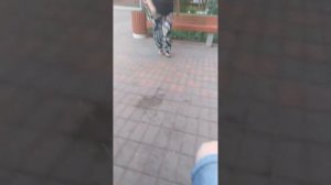 бабка прогоняет с лавки