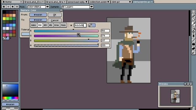 How to Quickly Change a Specific Color Everywhere in Aseprite смотреть онлайн