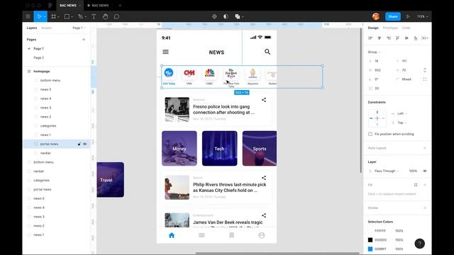 Horizontal & Vertical Srolling di Figma смотреть онлайн