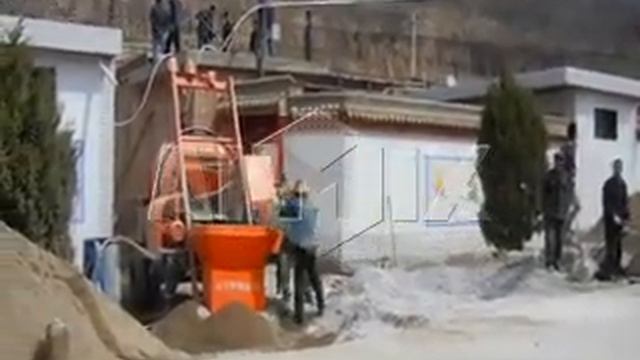 Бетономешалка(бетоносмеситель) с насосом видео смотреть онлайн