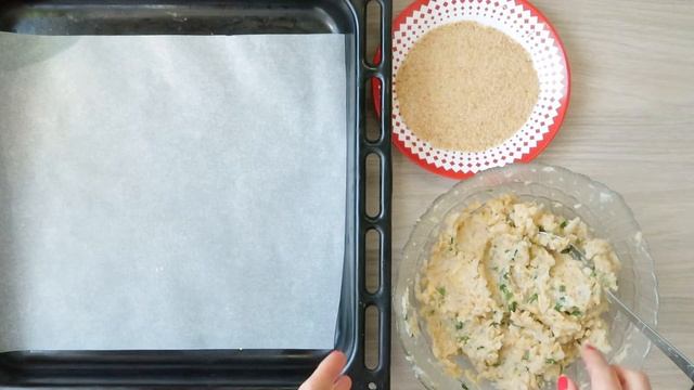 КОТЛЕТЫ ИЗ ЦВЕТНОЙ КАПУСТЫ В ДУХОВКЕ!/ХРУСТЯЩАЯ КОРОЧКА СНАРУЖИ И НЕЖНОСТЬ ВНУТРИ! смотреть онлайн