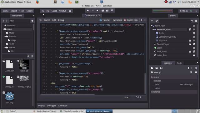 Space Ship Shooter Game Example (Godot Engine) смотреть онлайн