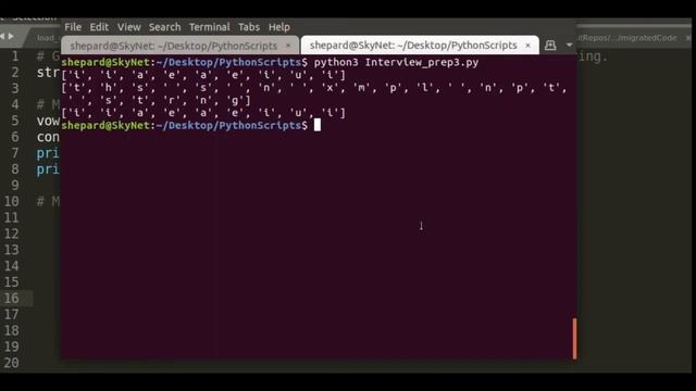 How to find the vowels in a string? | The Python Interview смотреть онлайн
