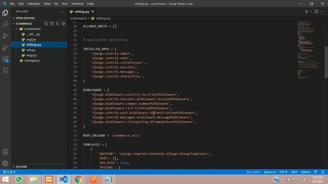 Django Ecommerce Part 1 | Installation and Setup MySQL database for ecommerce смотреть онлайн
