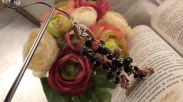 Серьги из натурального граненного агата и люксовой фурнитуры смотреть онлайн