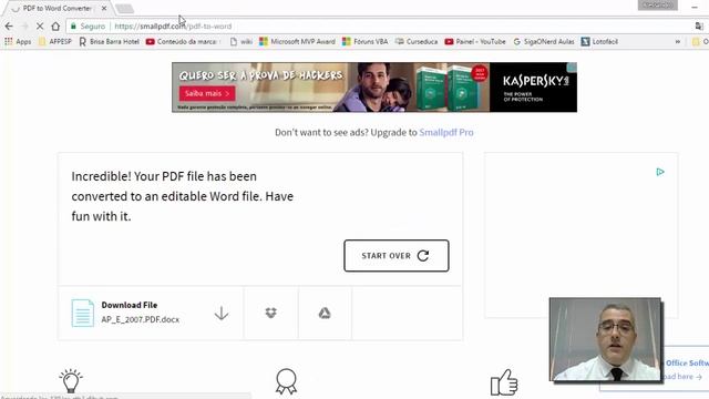 Como converter PDF para EXCEL (XLSX) - SmallPDF смотреть онлайн