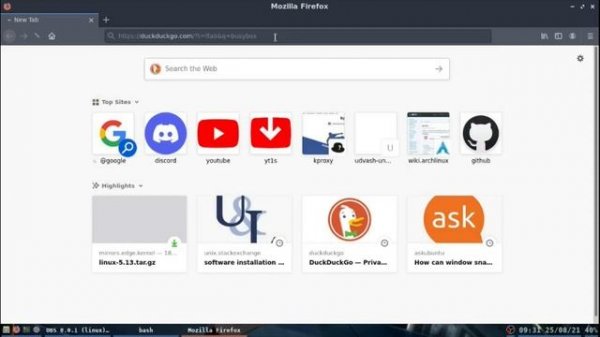 Create a minimal linux with just busybox and kernel