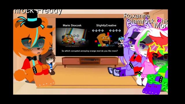 fnaf Security Breach Reacts to Friday Night Funkin' / Corrupted Annoying orange Vs BF & GF смотреть онлайн