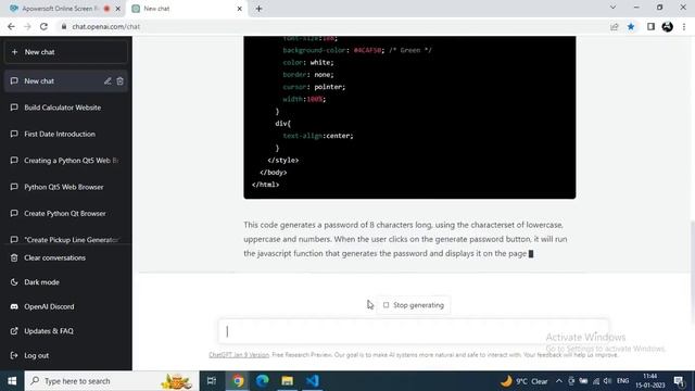 Build a Password Generator using ChatGPT in 1 Minute #openai #chatgpt смотреть онлайн