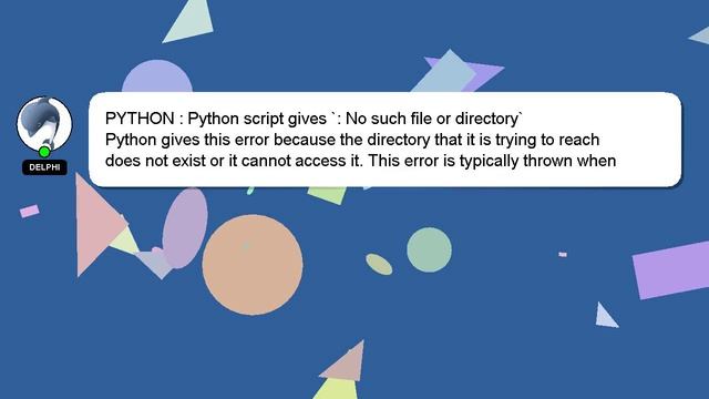 PYTHON : Python script gives `: No such file or directory` смотреть онлайн