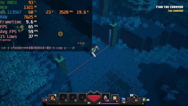 Minecraft Dungeons - Intel i5-1135G7 Tiger Lake Xe Graphics Performance 1080P/720P смотреть онлайн