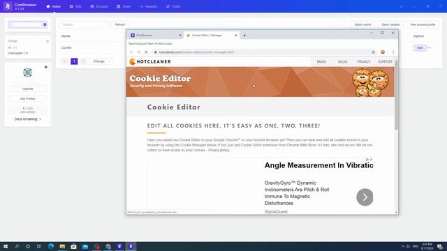 ClonBrowser USES Cookie Editor to import other cookies to avoid login смотреть онлайн