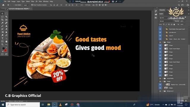 Cook Home || Landing Page Design || Adobe Photoshop Tutorial Landing Page || Social Media Marketing смотреть онлайн