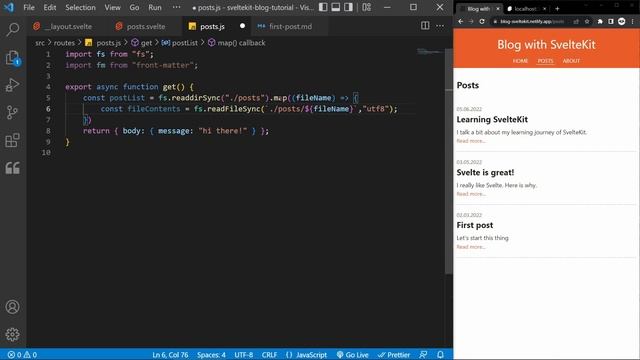 Einstieg in SvelteKit (2022) | Entwicklung eines Blogs смотреть онлайн