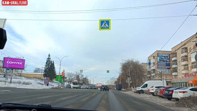 Каменск Уральский,проезд по городу на авто 19.01.23 смотреть онлайн