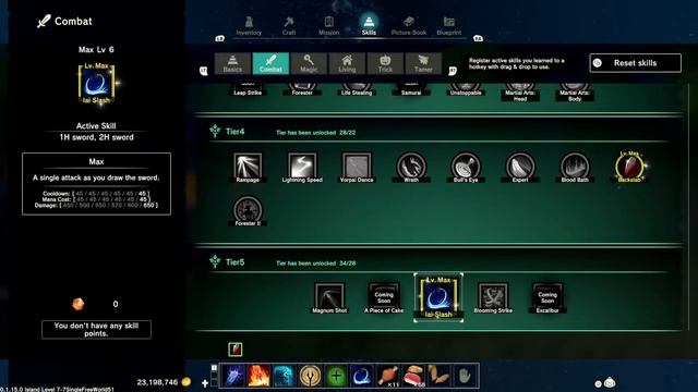 Craftopia Best Attack Build | Iai Slash For The Win!