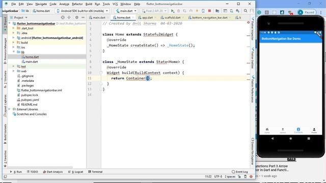 BottomNavigationBar | StateFullwidget | SetState() and Swich Screens in FLUTTER. PART 6 | Hindi смотреть онлайн