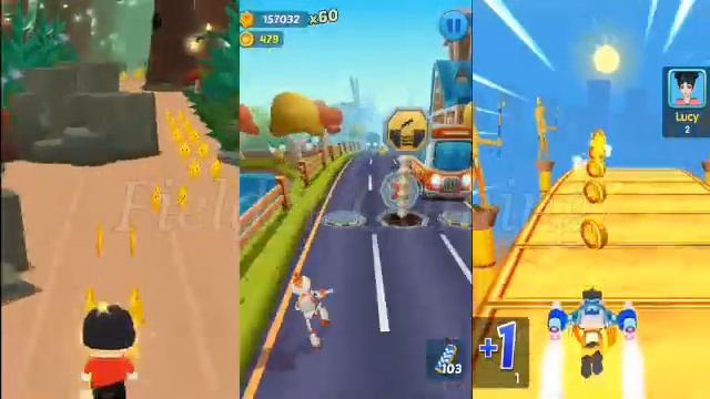 Tag with Ryan Run vs Subway Princess Run vs Bus Runner Amazing Run Kids GamePlay Walkthrough V#187 смотреть онлайн