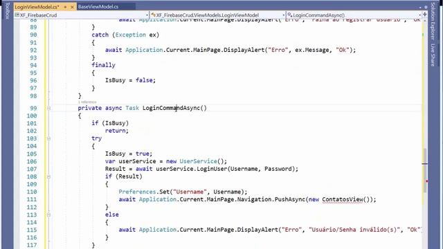 Xamarin Forms - Firebase : Criando as Views Models e o Login смотреть онлайн