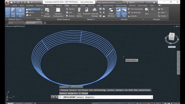 Unfold or Flatten Surfaces In AutoCAD: Cylinder Surface смотреть онлайн