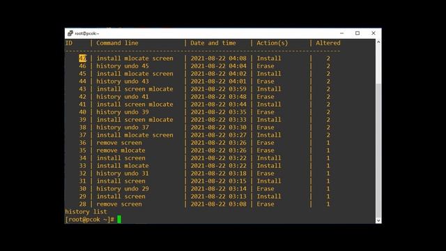 How to Rollback YUM Update in Linux | yum history смотреть онлайн
