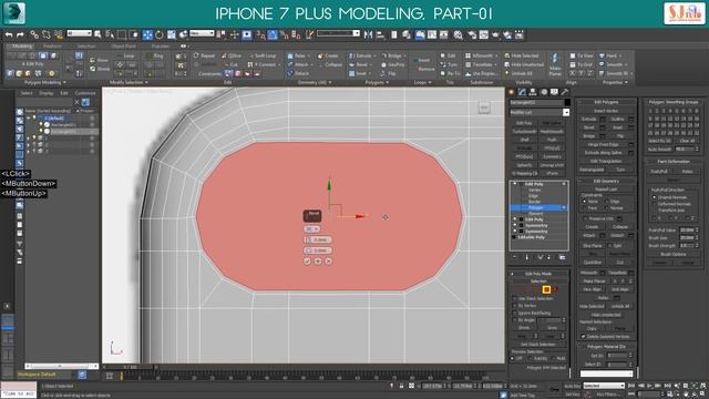 3DS MAX Modeling Tutorial l iphone 7 plus Modeling in MAX (Part-01) смотреть онлайн