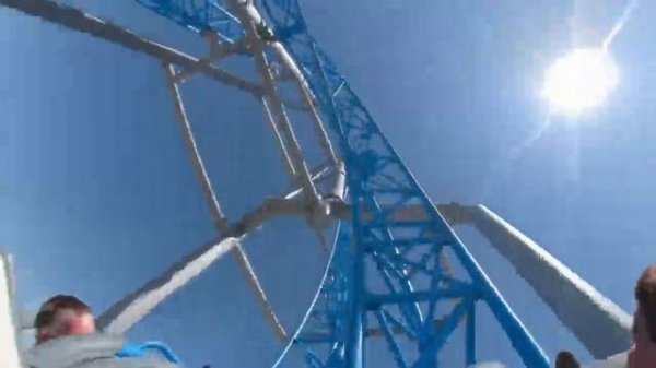 GaleForce warped on-ride POV Playland's Castaway Cove