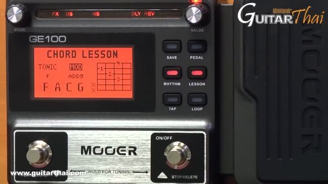 Mooer GE100  Guitar Multi-Effects Processor Review By Www.guitarthai.com