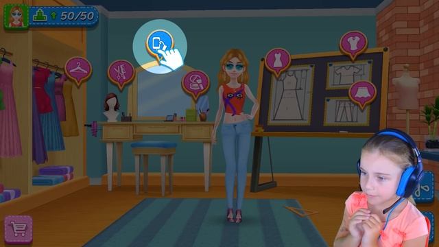 Игры для девочек одевалки Создание нового платья смотреть онлайн