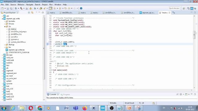 Write & Read the data to/from SPI EEPROM interfaced with STM32 In Hindi смотреть онлайн