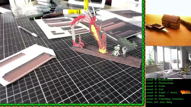 (Fast forward) Retrogame Diorama - Moonstone: A Hard Days Knight - #Papercraft #Crafting смотреть онлайн