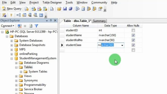 SQL Server Tutorials for beginner in Urdu/Hindi 4 - Creating table смотреть онлайн