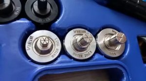 Пресс инструмент для труб из сшитого полиэтилена PEX ViEiR 16-25, 5 насадок VER1232-5