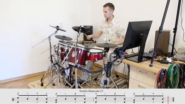 Samba Batucada (Carnival Samba) On Drumset #3