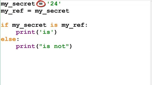 What is the difference between 'equals' and 'is' in Python? смотреть онлайн