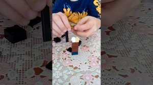 Как собрать эндермена лего майнкрафт