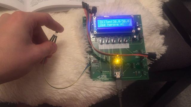 Датчик температуры масла на Arduino смотреть онлайн